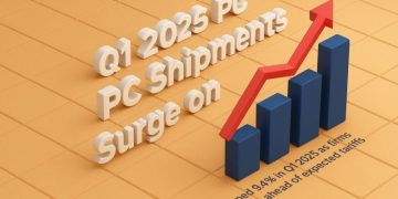 Q1 2025 Global PC Shipments Surge on Tariff Fears